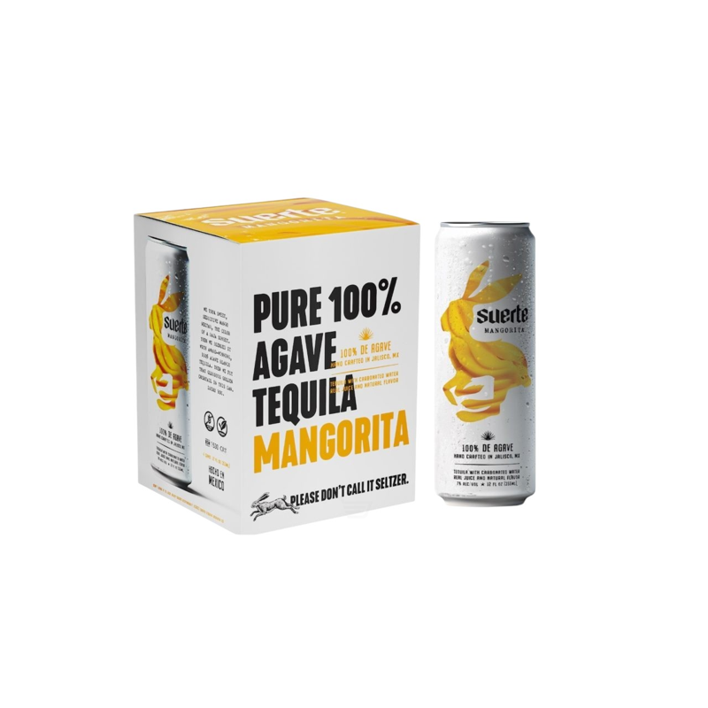 Suerte Mangorita Mango Margarita 4 Pack 12oz