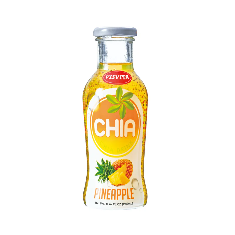 VISVITA Chia Seed Drink Pineapple 265mL