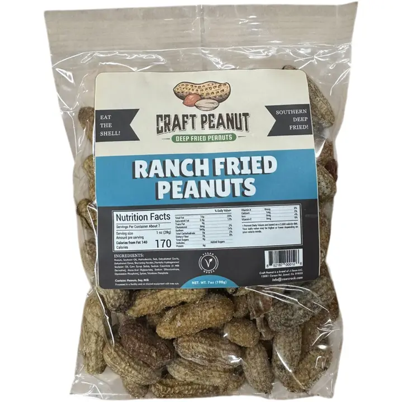 Craft Peanut Ranch Fried Peanuts 7oz Bag