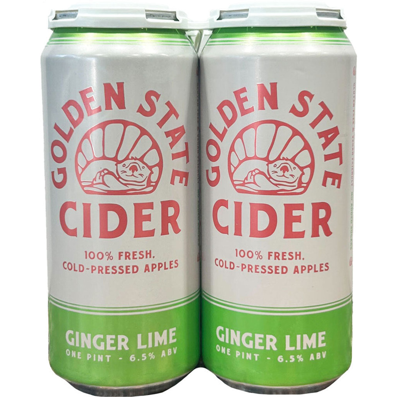 Golden State Cider Ginger Lime 4pk 64oz