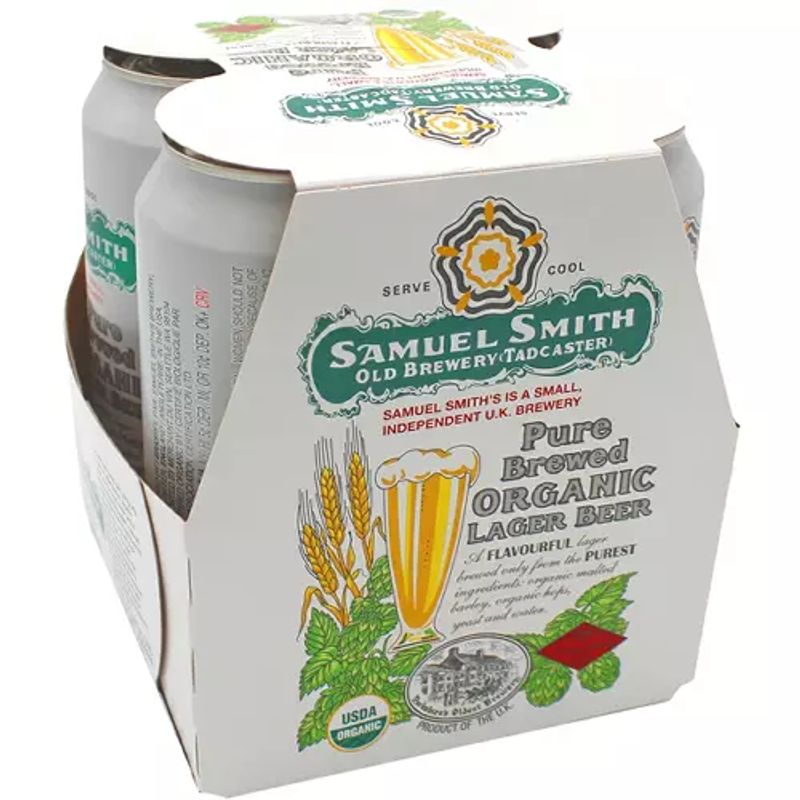 Samuel Smith Organic Pure Brewed Lager 14.9oz can