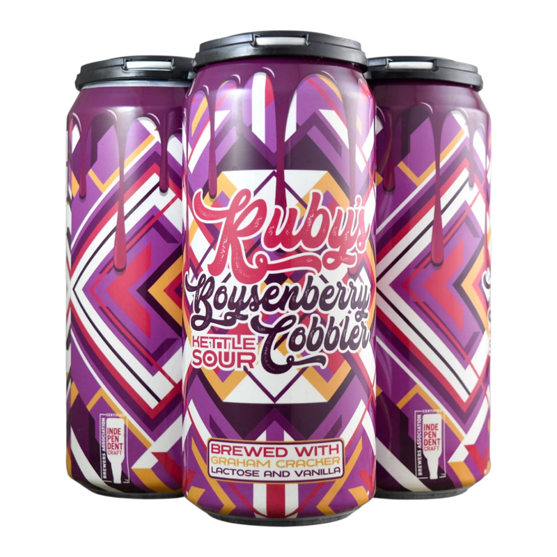 Temblor Brewing Ruby's Boysenberry Cobbler Kettle Sour Ale view 1