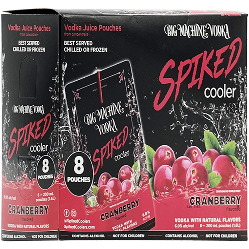 Big Machine Spiked Vodka Cranberry Cooler 8 Pack 200mL