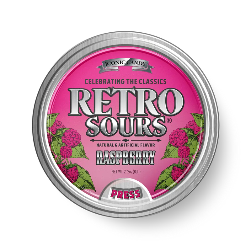 Retro Sours Raspberry view 1