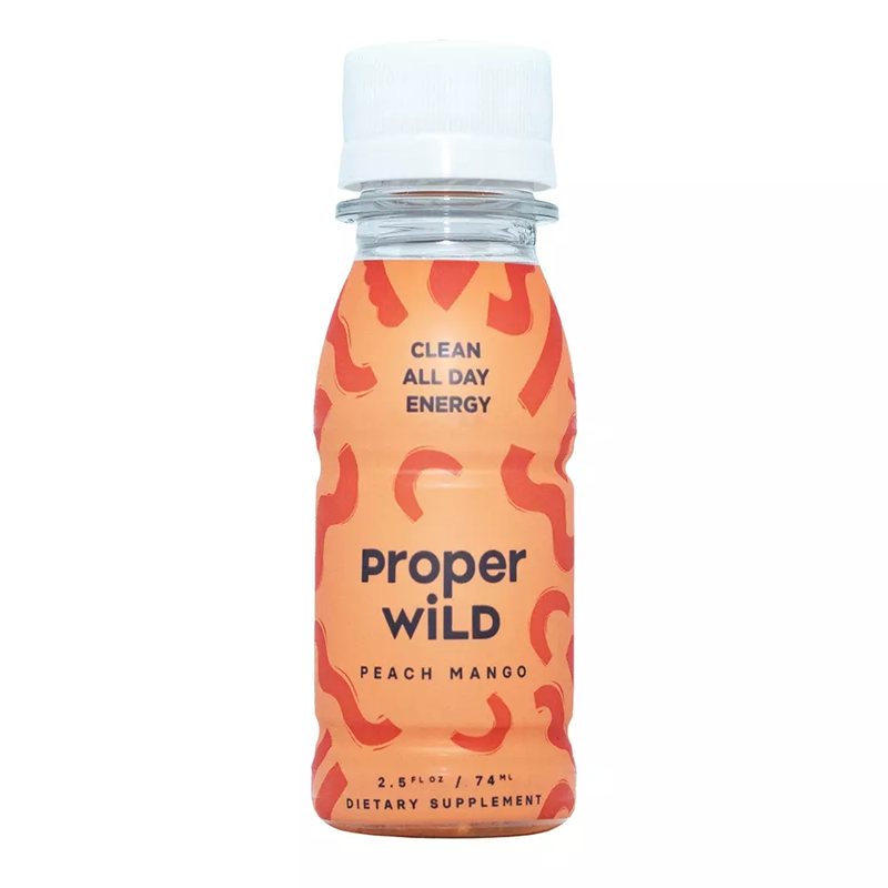 Proper Wild Peach Mango Energy Shot 2.5oz Bottle