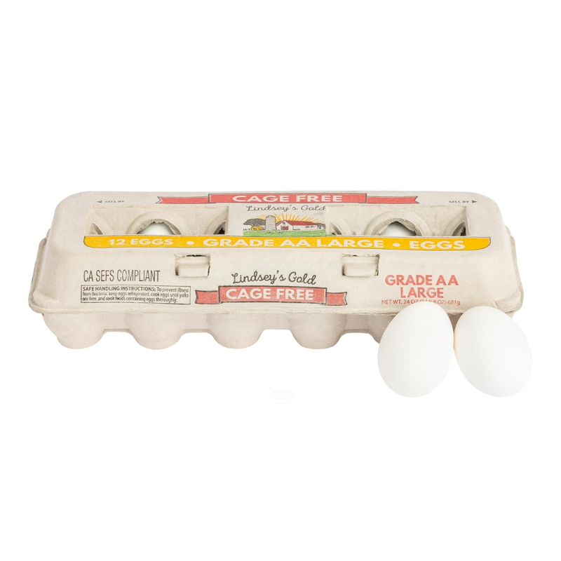 Lindsey's Gold Medium Grade AA Eggs 12ctct Cartons
