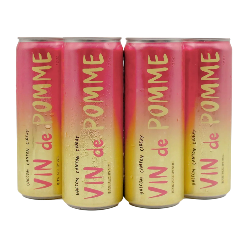 Balcom Canyon Cidery Vin de Pomme Cider 4 x 12oz cans