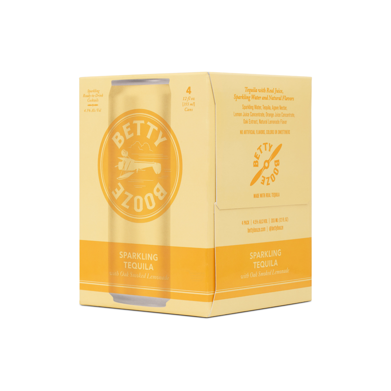 Betty Booze Sparkling Tequila Oak-Smoked Lemonade