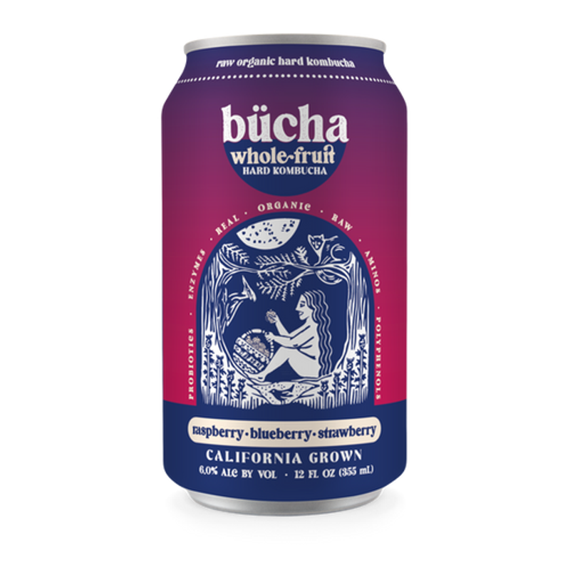 Bucha Berry Trio Hard Kombucha 6-pack 12oz cans