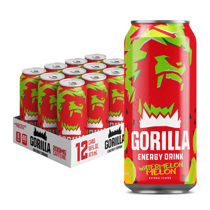 Gorilla Energy Drink Watermelon Melon view 1