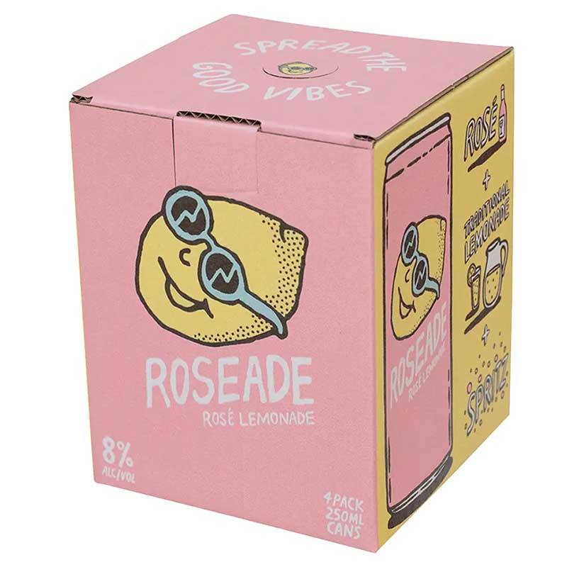Roseade Rosé Lemonade Wine Spritzer 4-pack 250mL