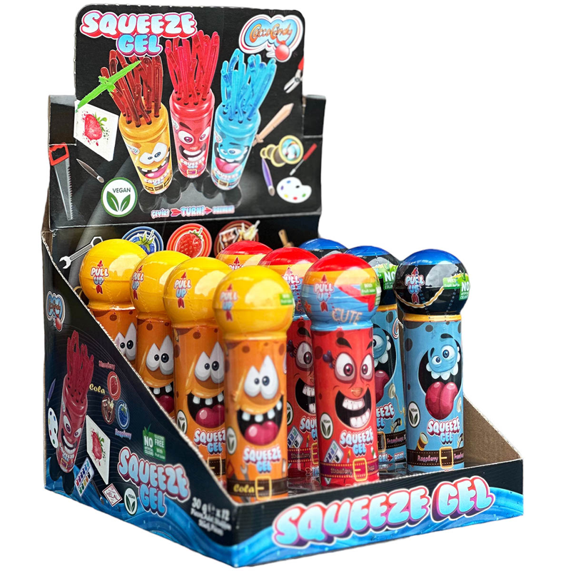 COCO CANDY Squeeze Gel Candy Raspberry 1.76oz