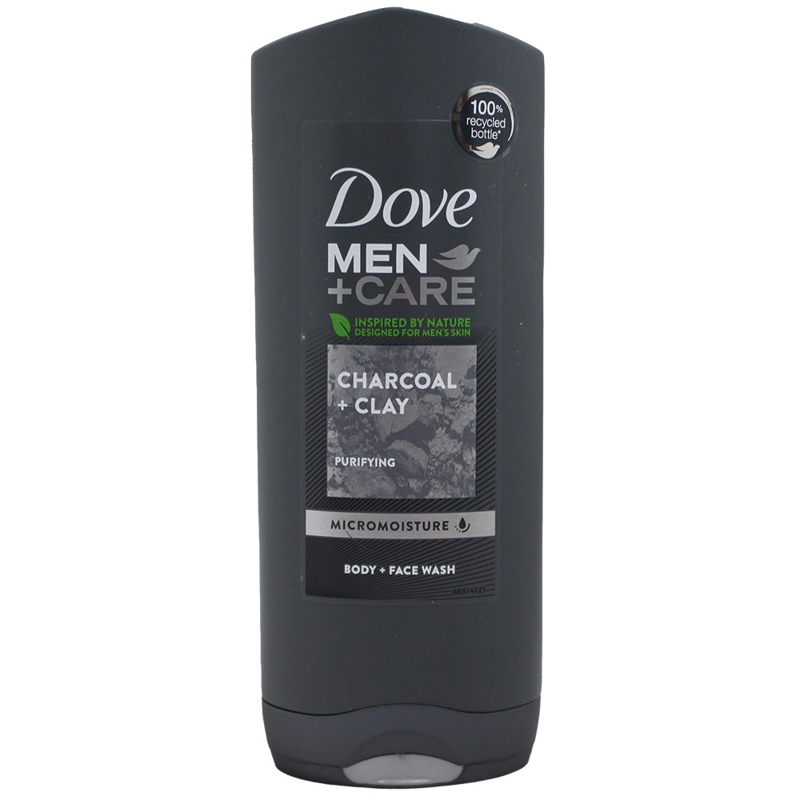 Dove Men+Care Charcoal + Clay Body & Face Wash view 1