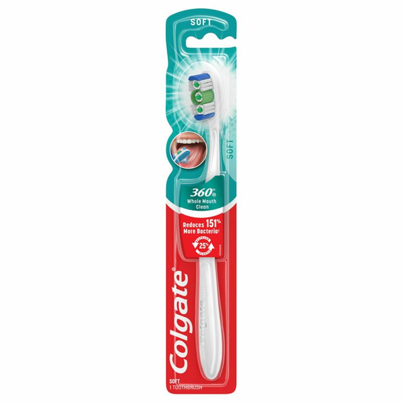 Colgate 360 Whole Mouth Clean Medium Toothbrush view 1