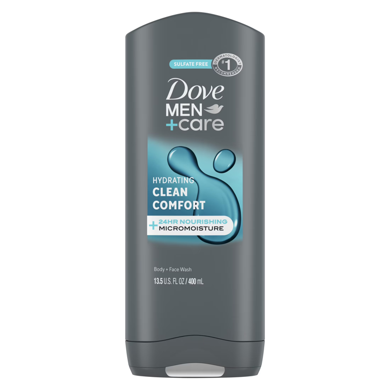 Dove Men+Care Clean Comfort Body & Face Wash view 1