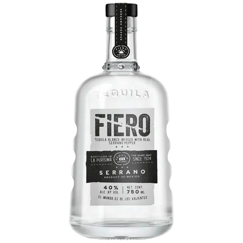Fiero Serrano Blanco Tequila view 1