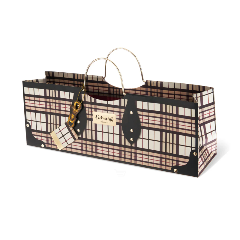 Cakewalk Wine Purse Bag Plaid view 1