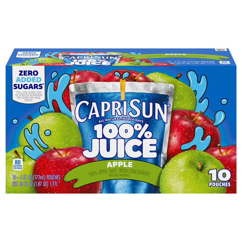 Capri Sun 100% Juice Apple view 1