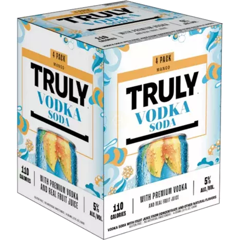 TRULY Vodka Soda Mango view 1