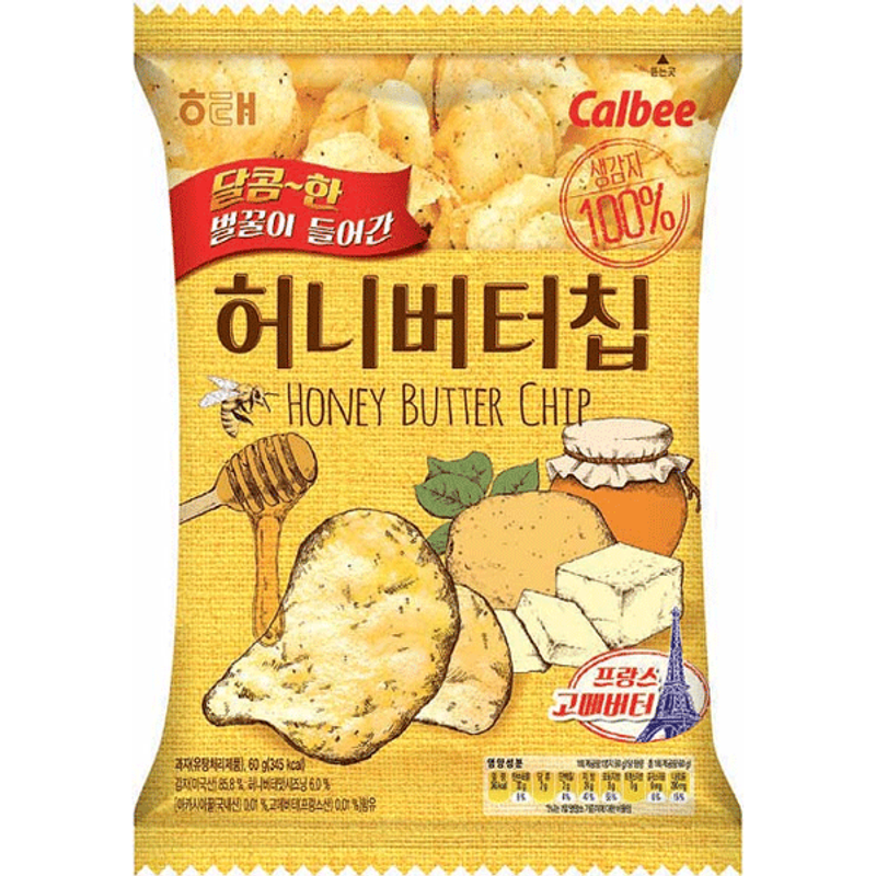 Haitai Honey Butter Chip 60g Bag