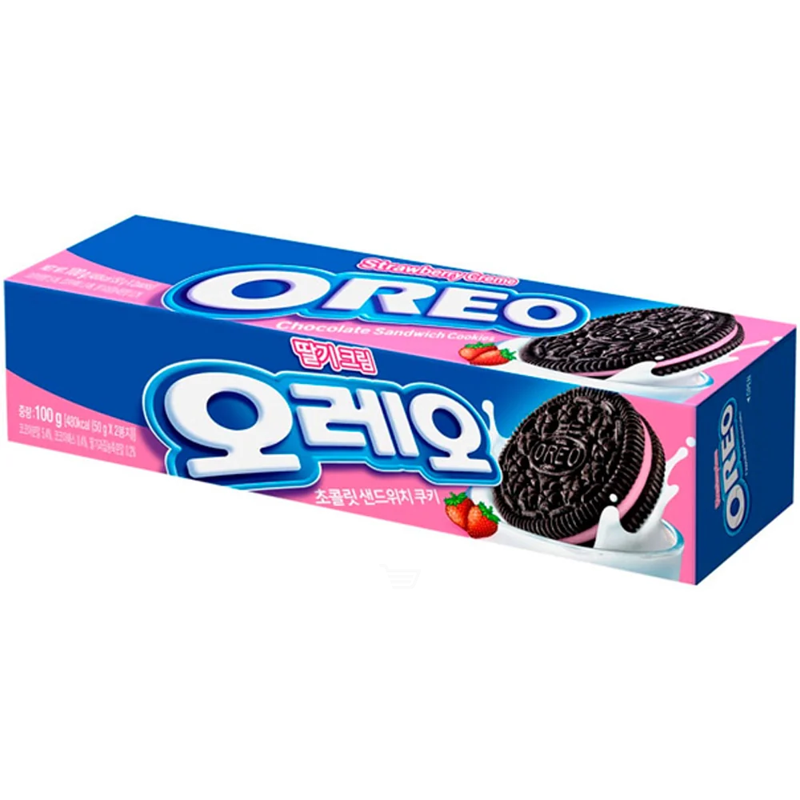 OREO Strawberry Cream Sandwich Cookies 100g