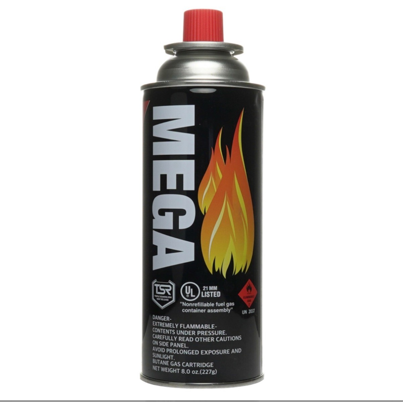 MEGA Butane Fuel Gas Cartridge 8oz Can