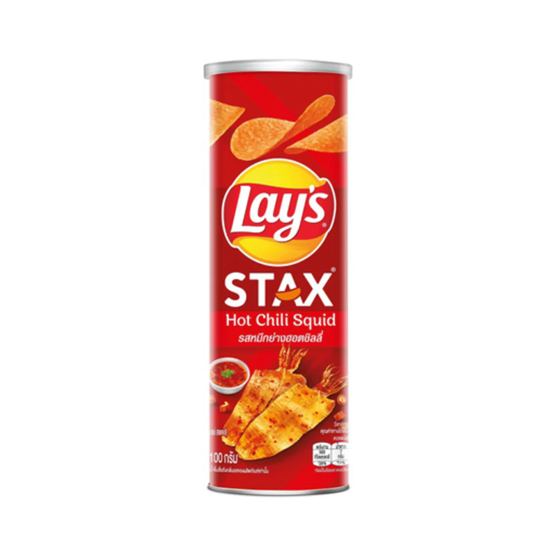 Lay's Stax Hot Chili Squid view 1