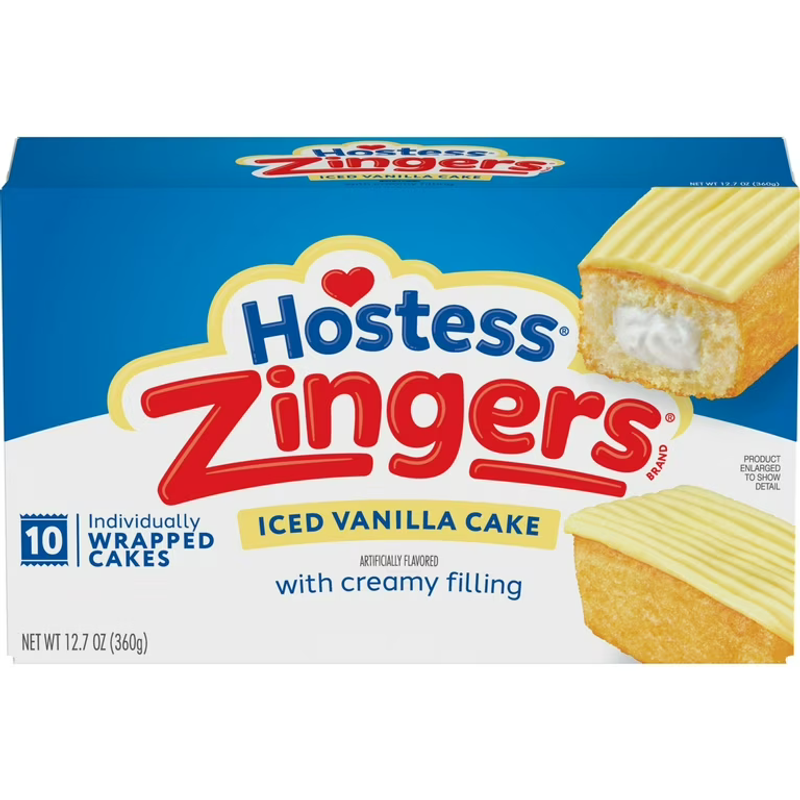 Hostess Iced Vanilla Zingers Boxs view 1