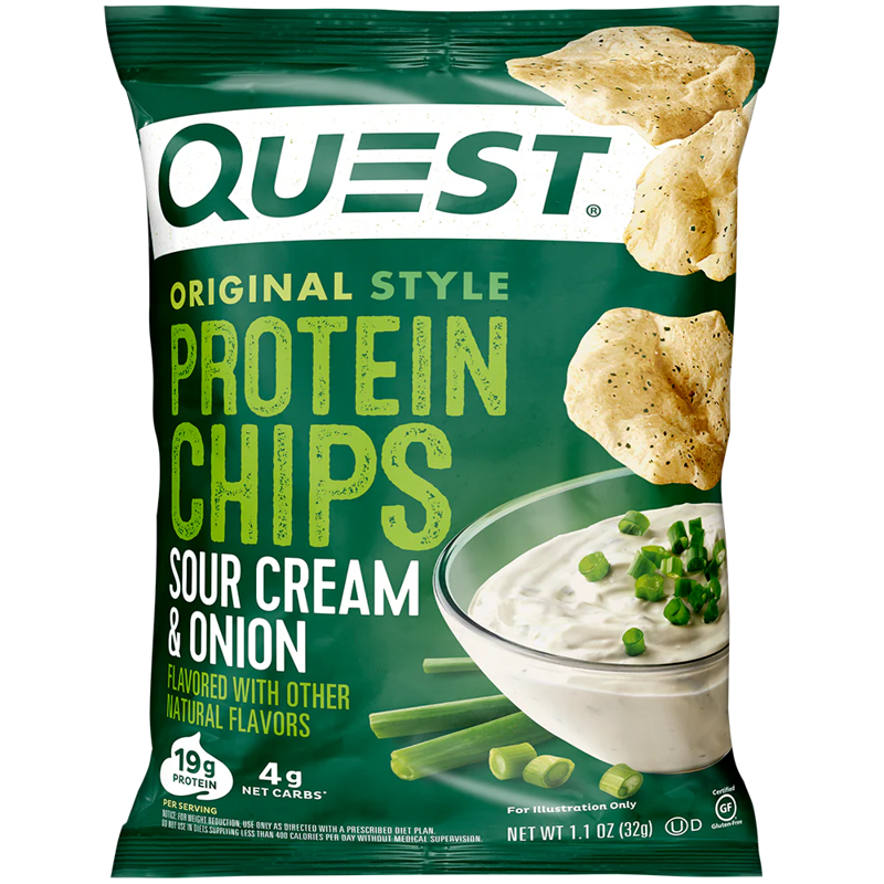 Quest Protein Chips Sour Cream & Onion view 1