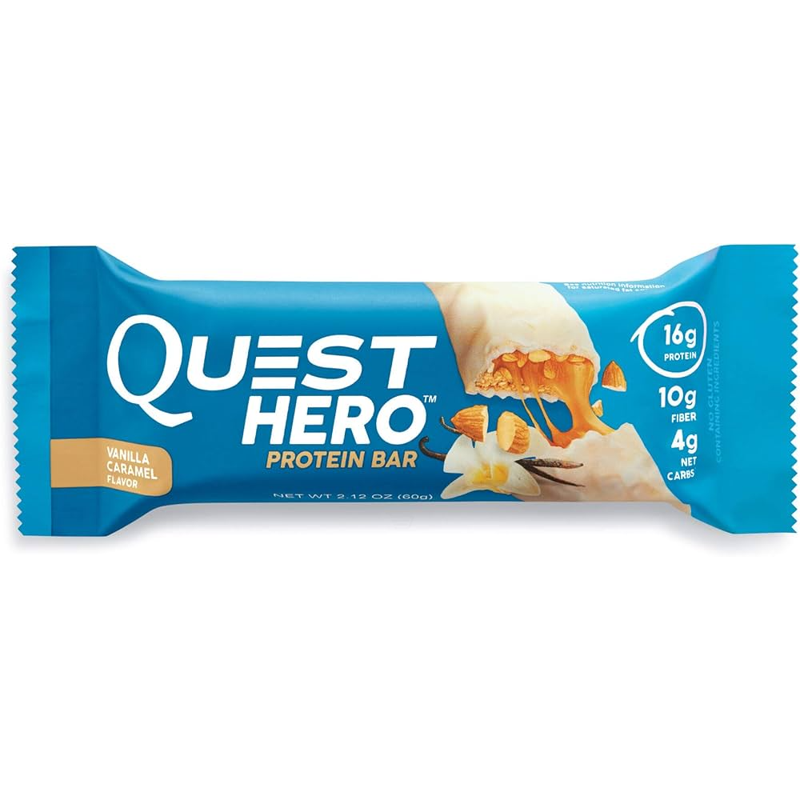 Quest Nutrition Hero Vanilla Caramel Protein Bar view 1