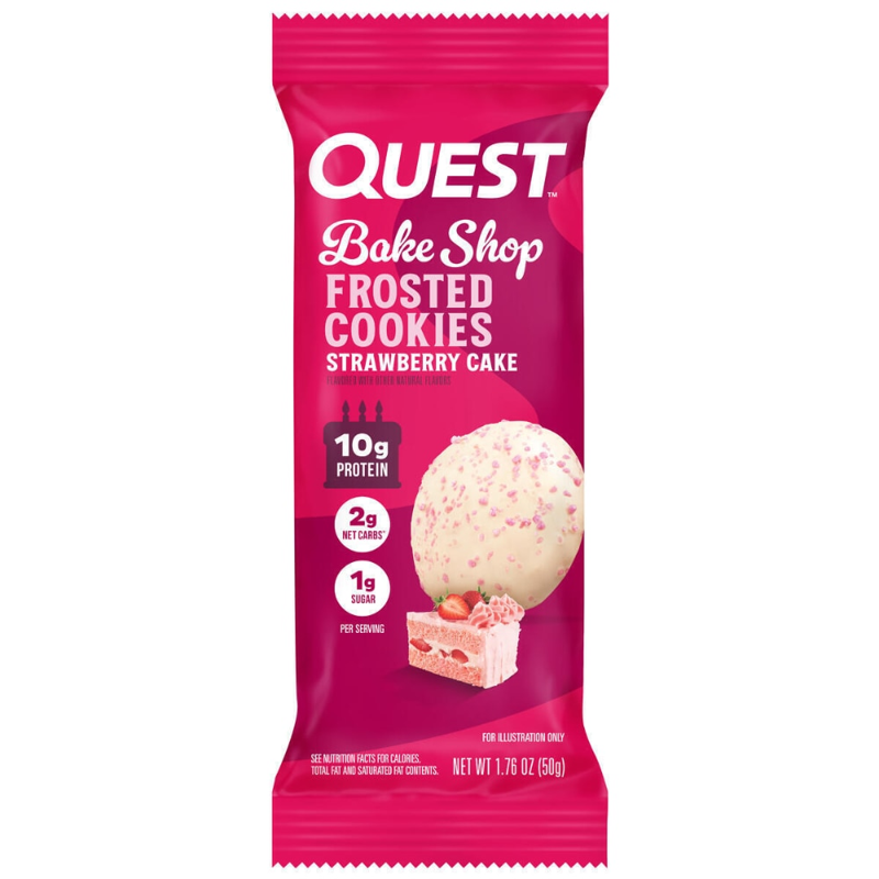Quest Frosted Cookies Strawberry Cake 1.76oz