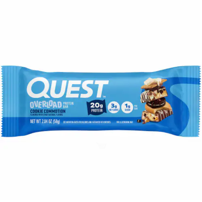 Quest Overload Protein Bar Cookie Commotion 2.04oz
