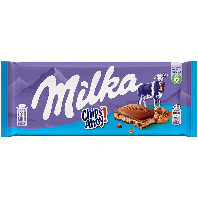 Milka Chips Ahoy Chocolate Bar 3.5oz