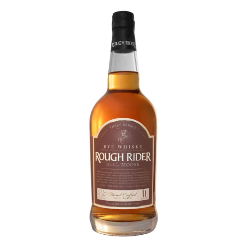 Rough Rider Bull Moose Three Barrel Rye Whisky view 1