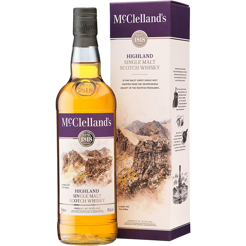 McClelland's Highland Single Malt Scotch Whisky 750mL