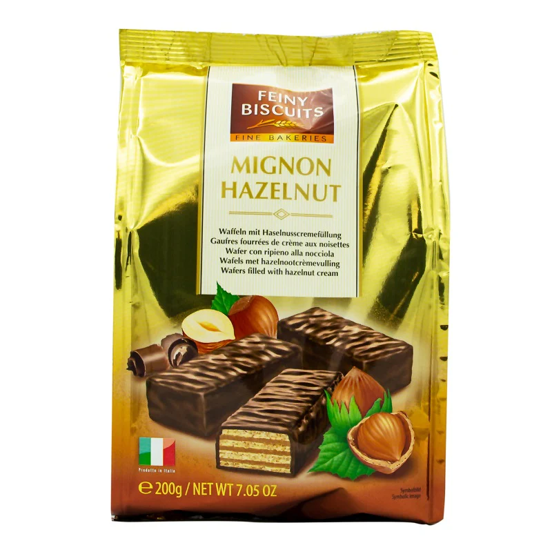 Feiny Biscuits Mignon Hazelnut Wafers Bag view 1