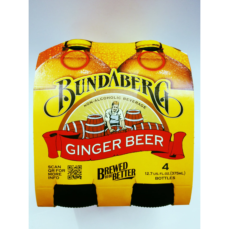 Bundaberg Ginger Beer 4 Pack 375mL